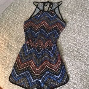 Multi colored romper